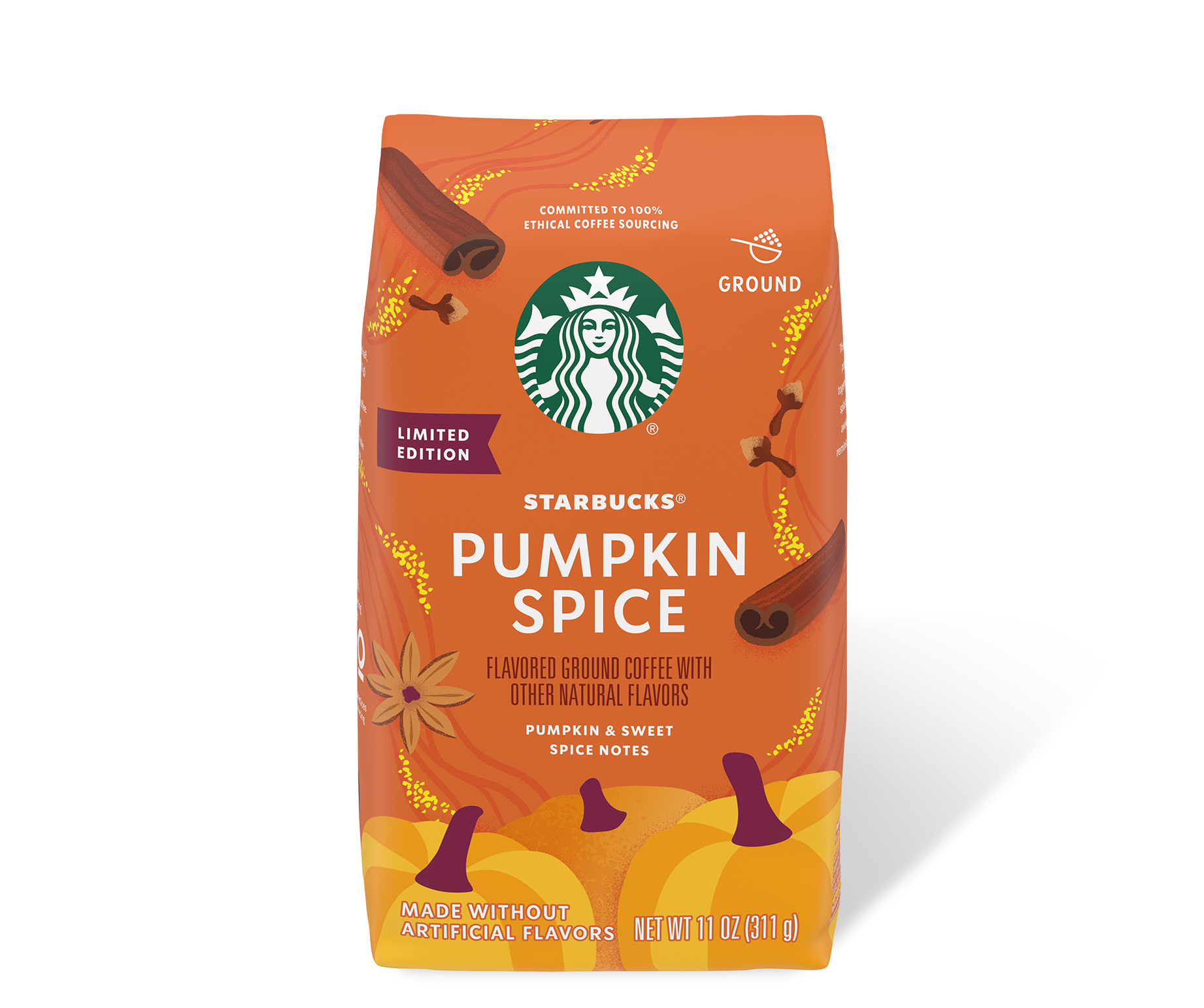 Pumpkin Spice Naturally Flavored Ground Starbucks Coffee At Home